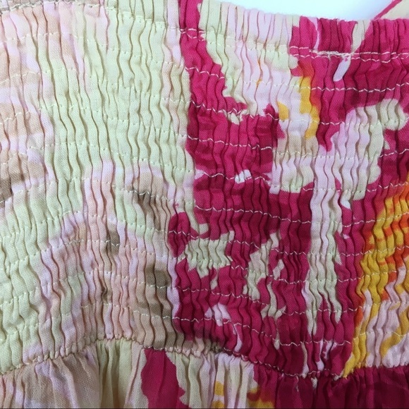 Klozlyne Pink/Orange/Yellow Floral Maxi Dress - Picture 10 of 14